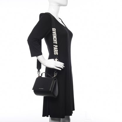 Givenchy Calfskin Mini Pandora Box Logo Strap Crossbody Bag Black 2 of 10
