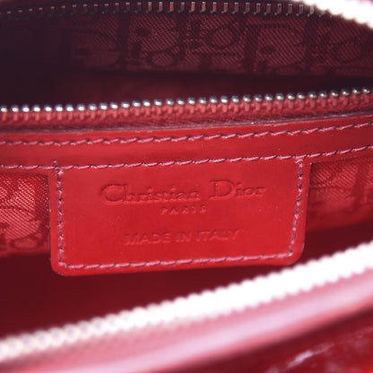 Christian Dior Patent Cannage Medium Lady Dior Red 7 of 9