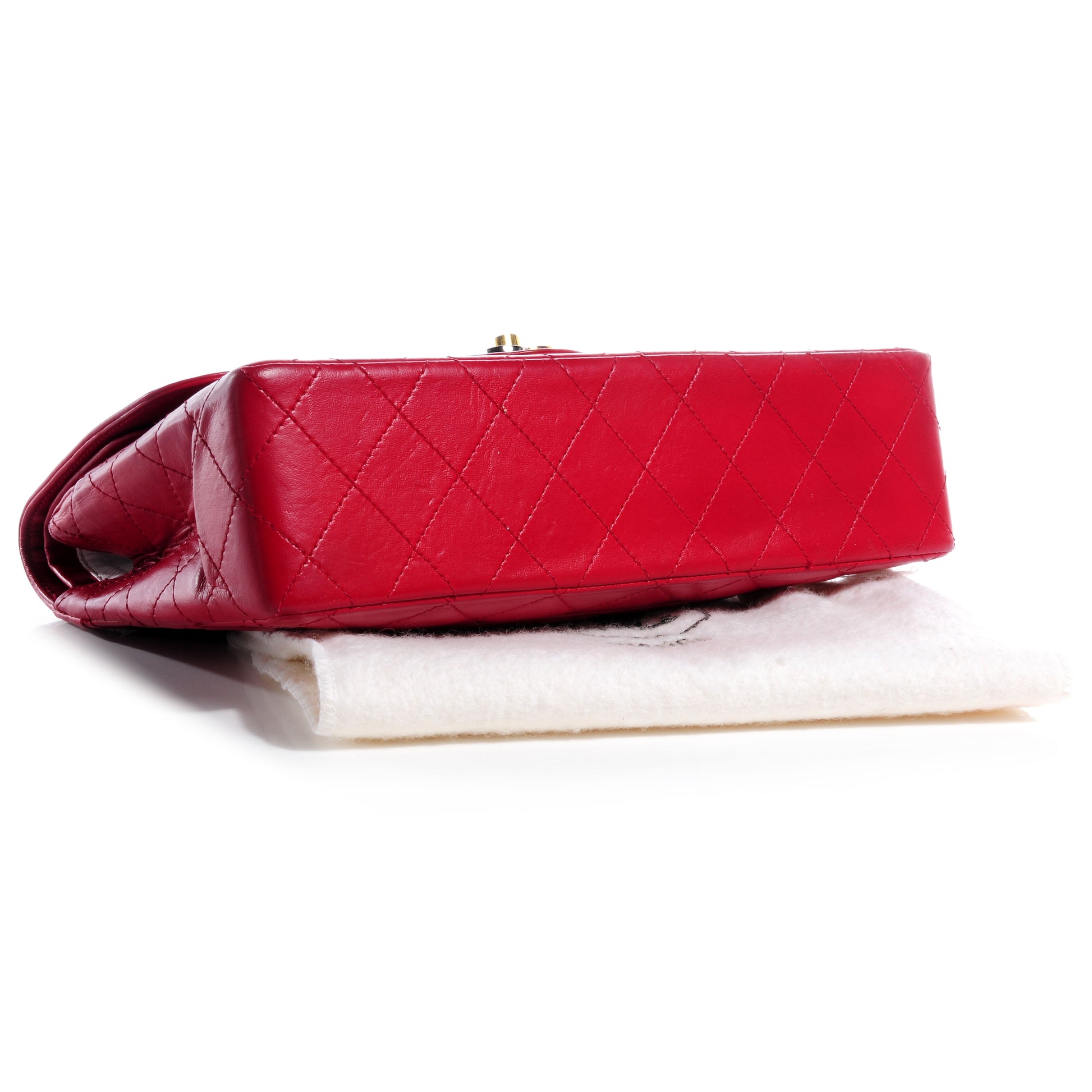 Chanel Lambskin Quilted Medium Double Flap Red 4 of 8