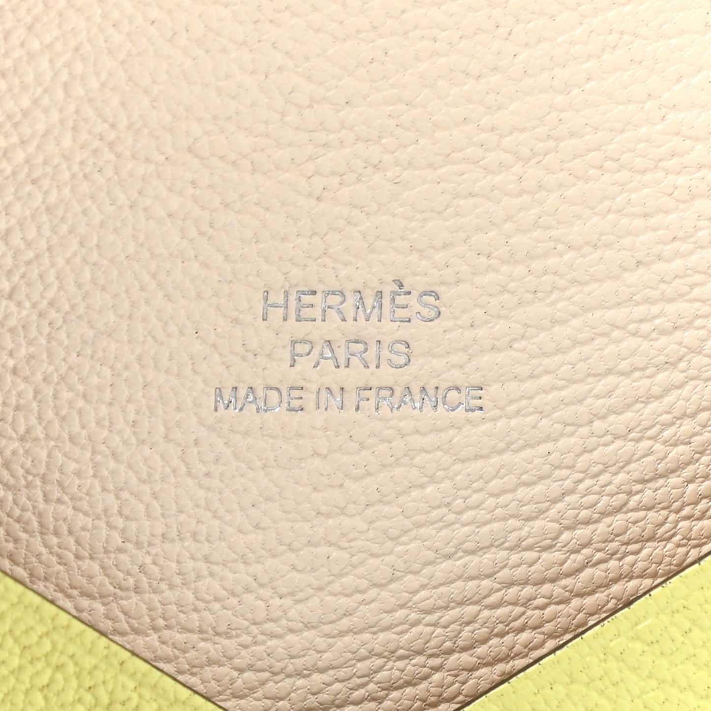 Chevre Mysore Verso Calvi Card Case Jaune Bourgeon Nata