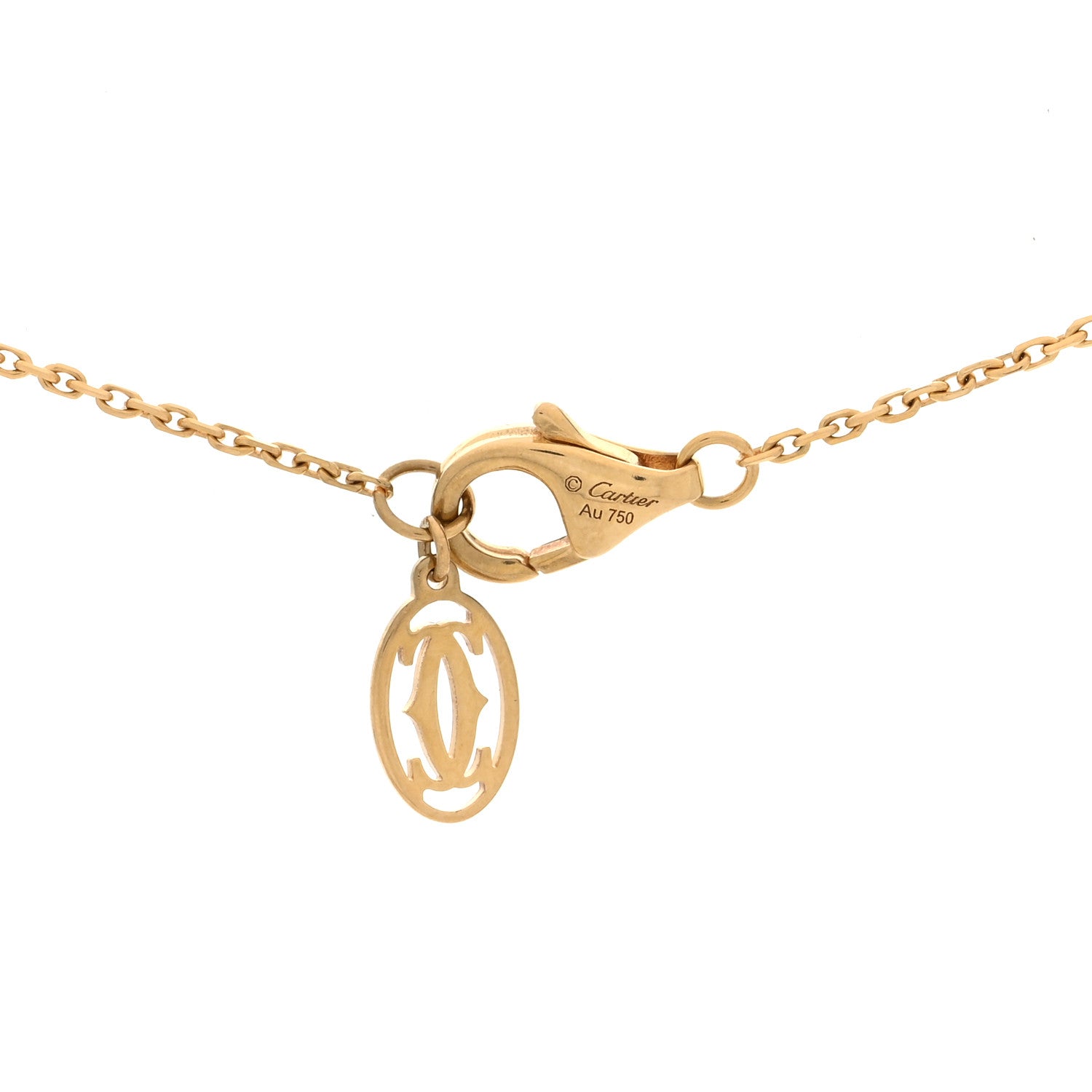 Cartier 18K Yellow Gold Diamond XS D'Amour Pendant Necklace 4 of 4