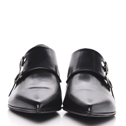 Christian Dior Brushed Calfskin Swing Monk Shoe 41 Black 2 of 8