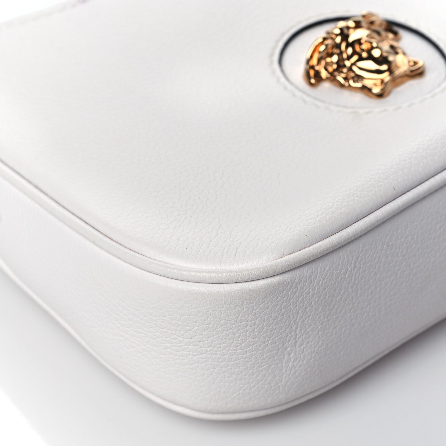 Versace Calfskin La Medusa Small Hobo Crossbody White 7 of 8