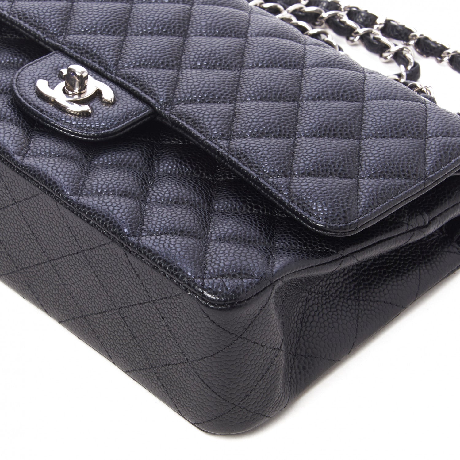 Chanel Caviar Quilted Medium Double Flap Black 4 of 10