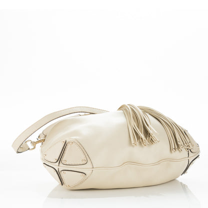 Gucci Calfskin Large Indy Top Handle Hobo Off White 4 of 7