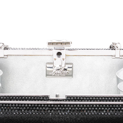 Judith Leiber Swarovski Crystal Minaudiere Clutch Black 6 of 7