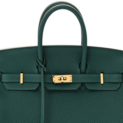 Hermes Togo Birkin 25 Malachite 7 of 10