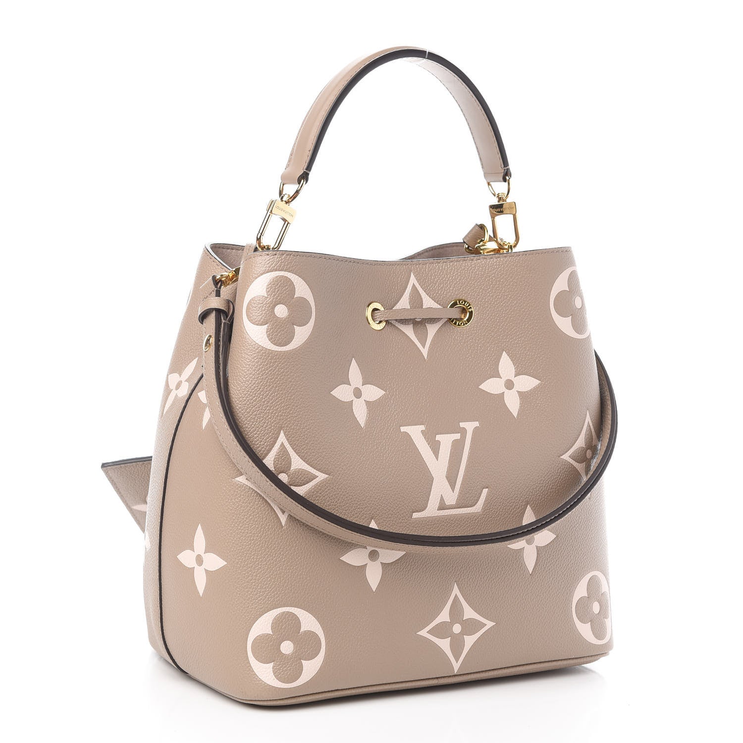 Louis Vuitton Empreinte Monogram Giant Neonoe MM Tourterelle Creme 2 of 10