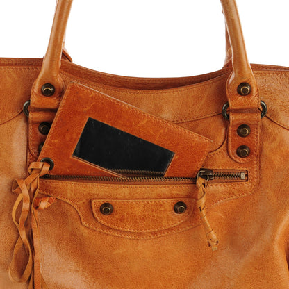 Balenciaga Chevre Mid Afternoon Tote Camel 8 of 12