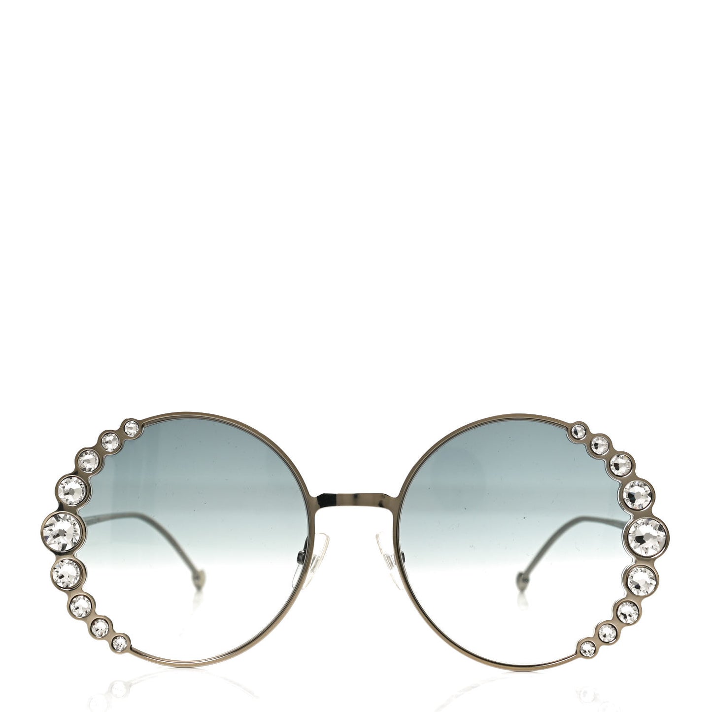 Crystal Round Sunglasses FF0324/S Silver