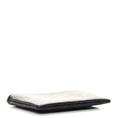 Celine Triomphe Canvas Coin and Card Pouch With Hook Black 4 of 8