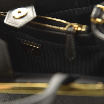 Fendi Vitello Elite Petite 2Jours Tote Black 9 of 10