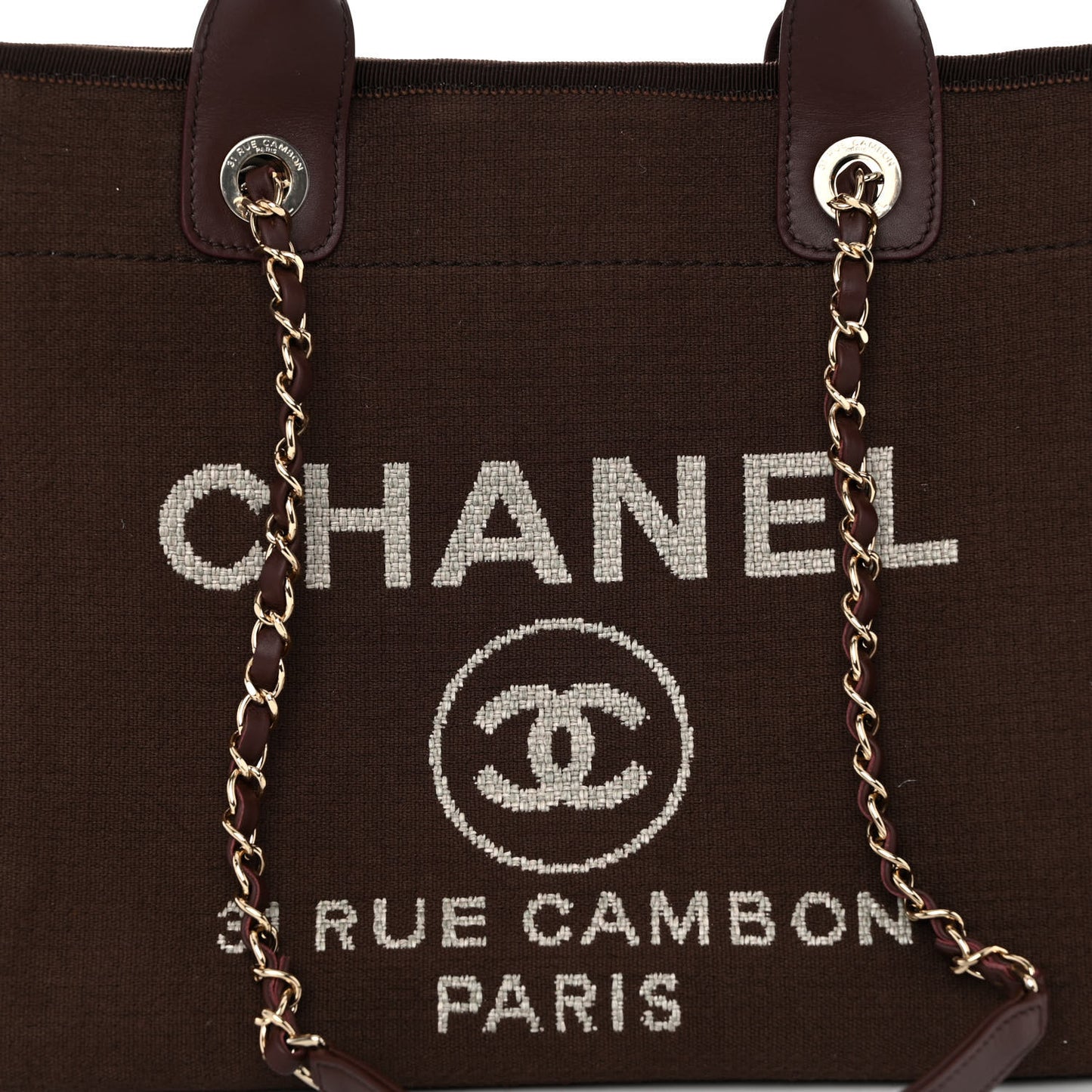 Mixed Fibers Small Deauville Tote Brown