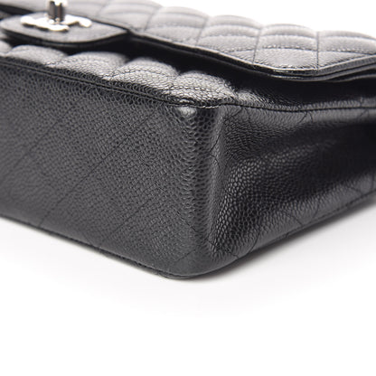 Chanel Caviar Quilted Medium Double Flap Black 6 of 10