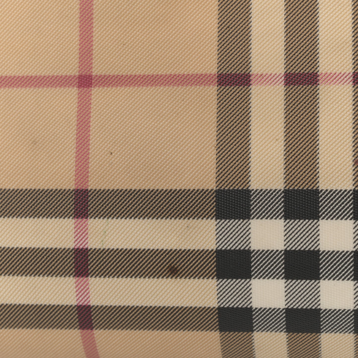 Vintage Check Tote Black