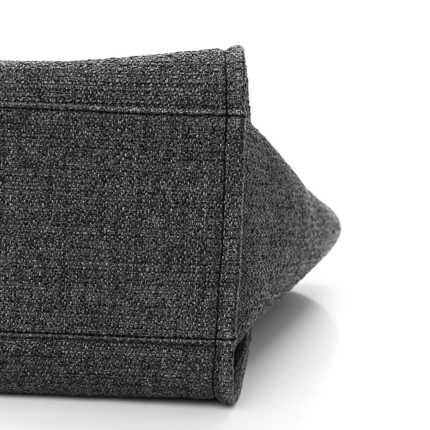 Lurex Boucle Medium Deauville Tote Black