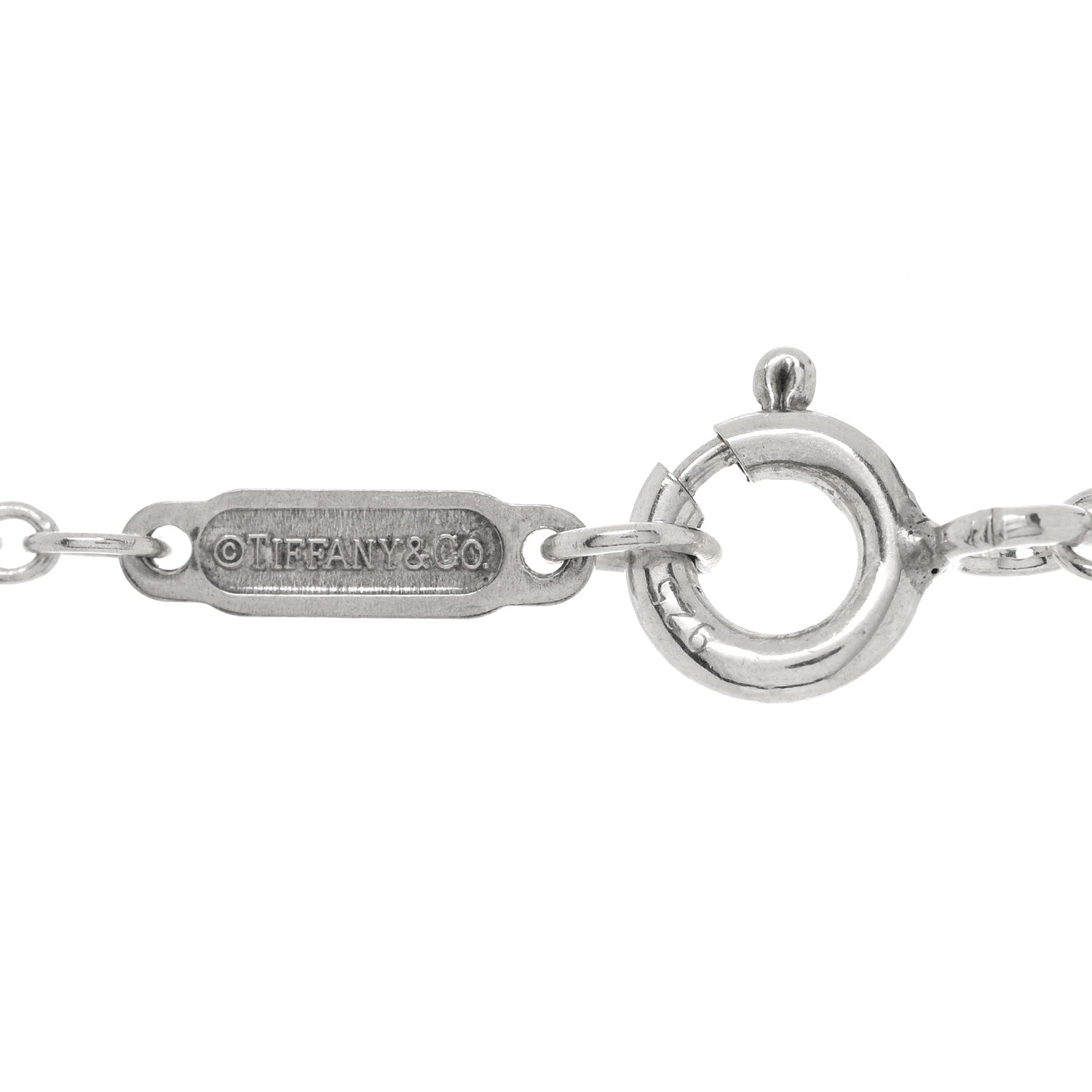 Tiffany Sterling Silver Large Crown Key Pendant Necklace 4 of 4