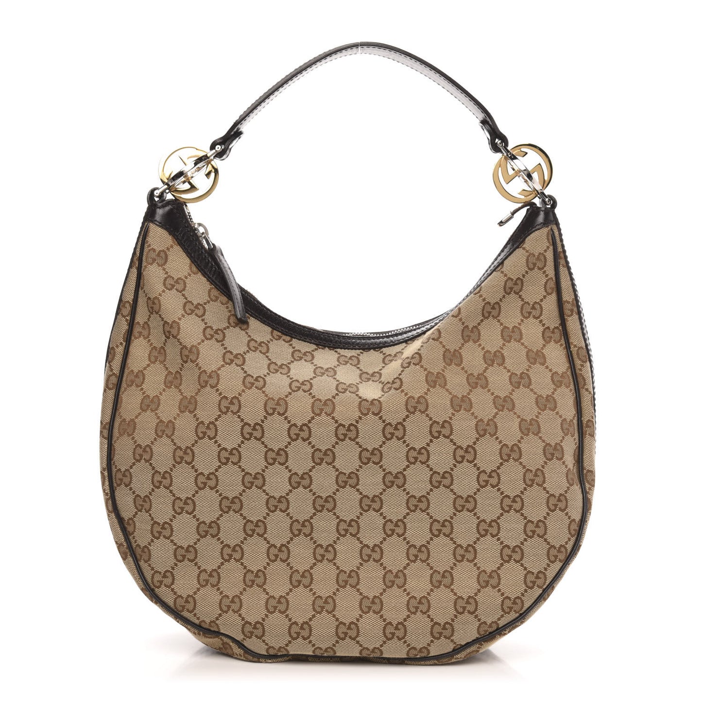 Monogram Medium GG Twins Hobo Brown