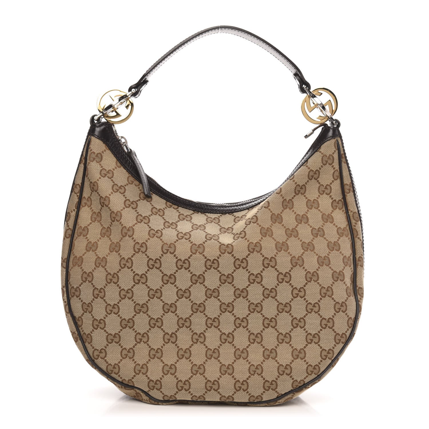 Gucci Monogram Medium GG Twins Hobo Brown 1 of 11