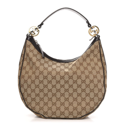 Gucci Monogram Medium GG Twins Hobo Brown 1 of 11