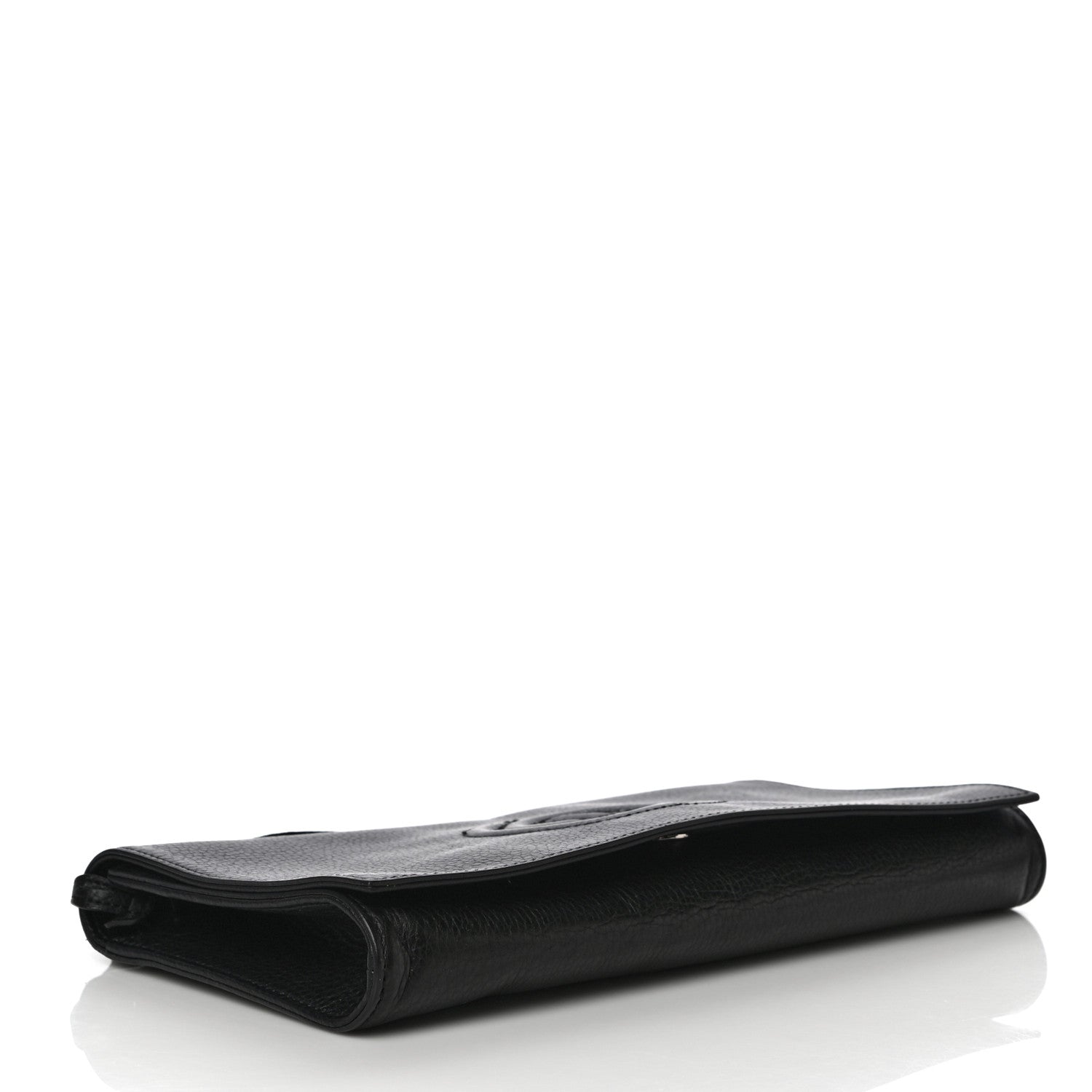 Gucci Pebbled Calfskin Medium Soho Clutch Black 4 of 19