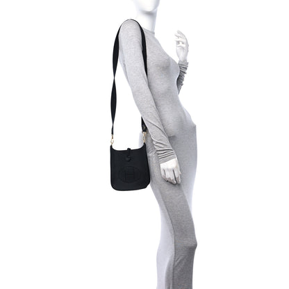 Hermes Taurillon Clemence Evelyne TPM Black 2 of 11