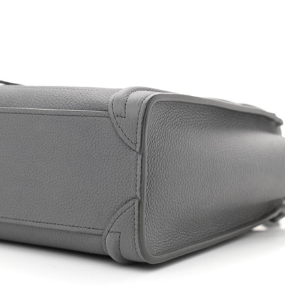 Celine Baby Drummed Calfskin Nano Luggage Kohl 10 of 10