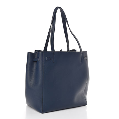 Celine Soft Grained Calfskin Small Belt Cabas Phantom Abyss Blue 3 of 9