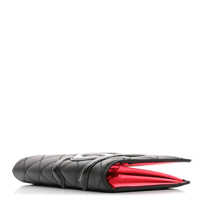 Chanel Calfskin Quilted Cambon Yen Wallet Black 4 of 9