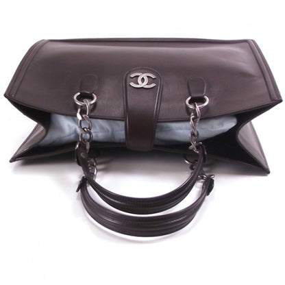 Chanel Calfskin Open Tote Chain Briefcase Bag 6 of 12