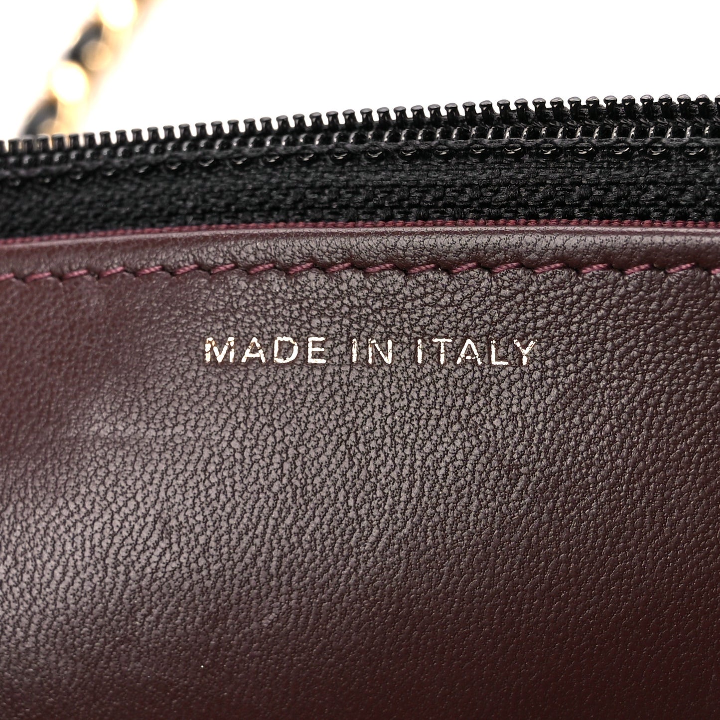 Lambskin Quilted Wallet On Chain WOC Black