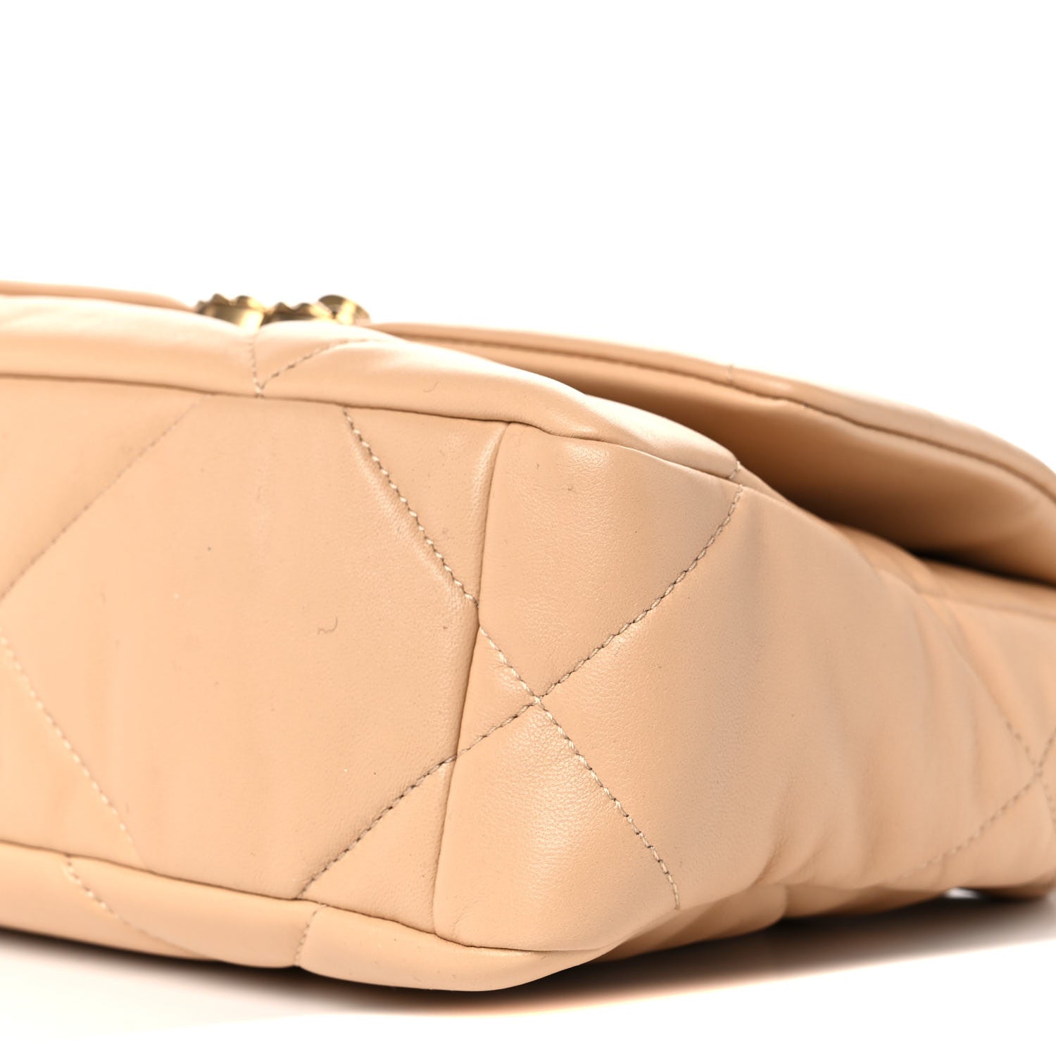 Chanel Lambskin Quilted Medium Chanel 19 Flap Beige 9 of 12