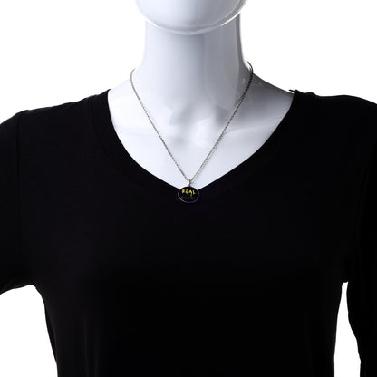 Gucci Sterling Silver Enamel Ghost Real Pendant Necklace 2 of 11