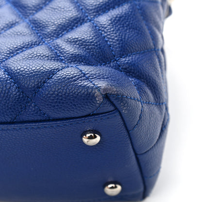 Chanel Caviar Quilted Easy Zip Tote Cobalt Blue 13 of 16