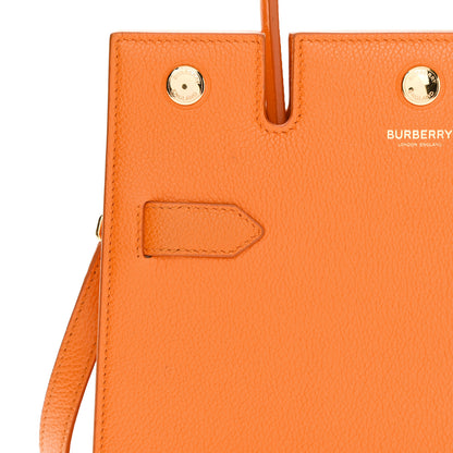 Burberry Grainy Calfskin Mini Title Bag Orange 10 of 10