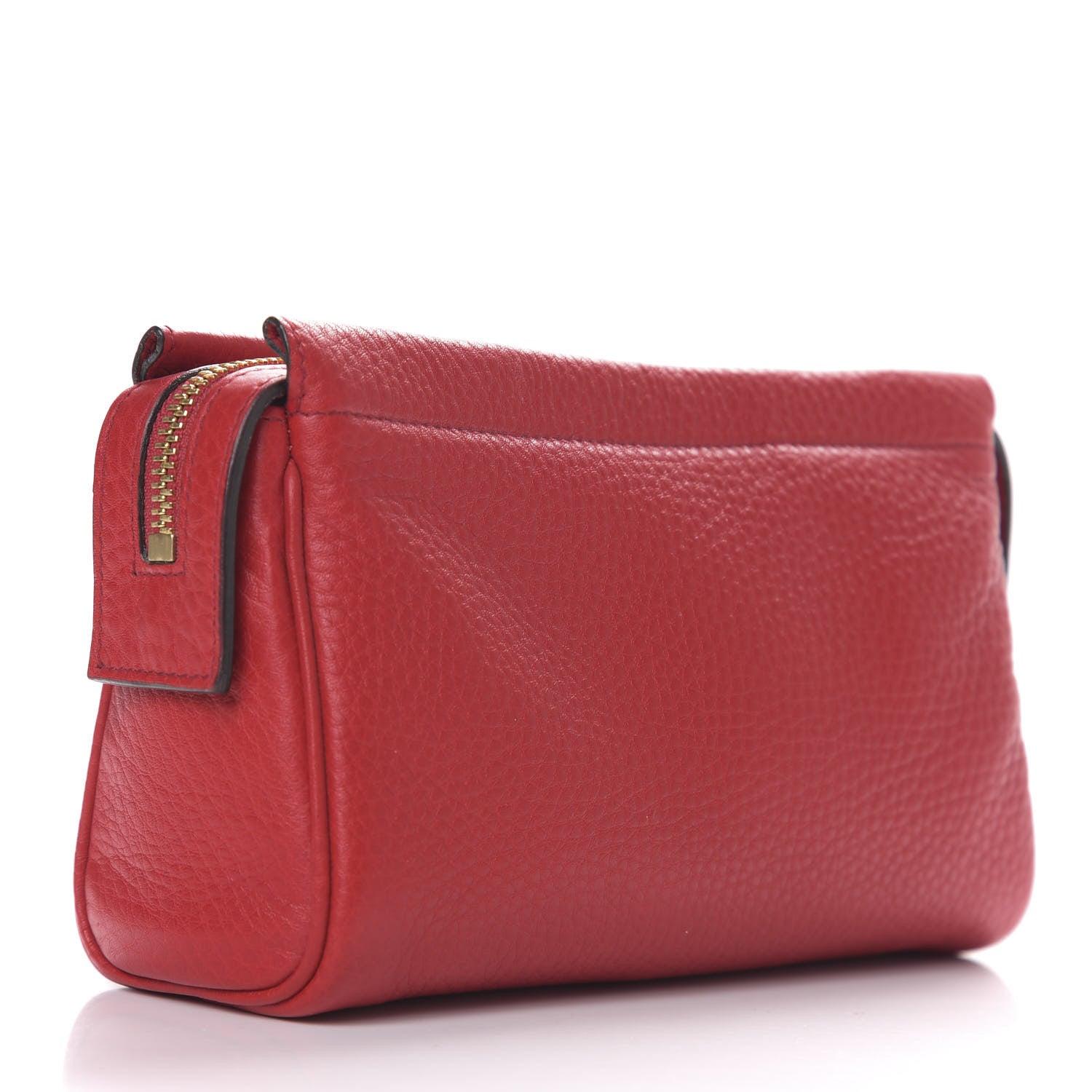 Gucci Pebbled Calfskin Soho Cosmetic Case Tabasco Red 2 of 8