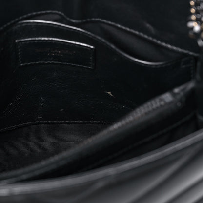 Saint Laurent Calfskin Y Quilted Monogram Small Loulou Chain Satchel Black 16 of 16