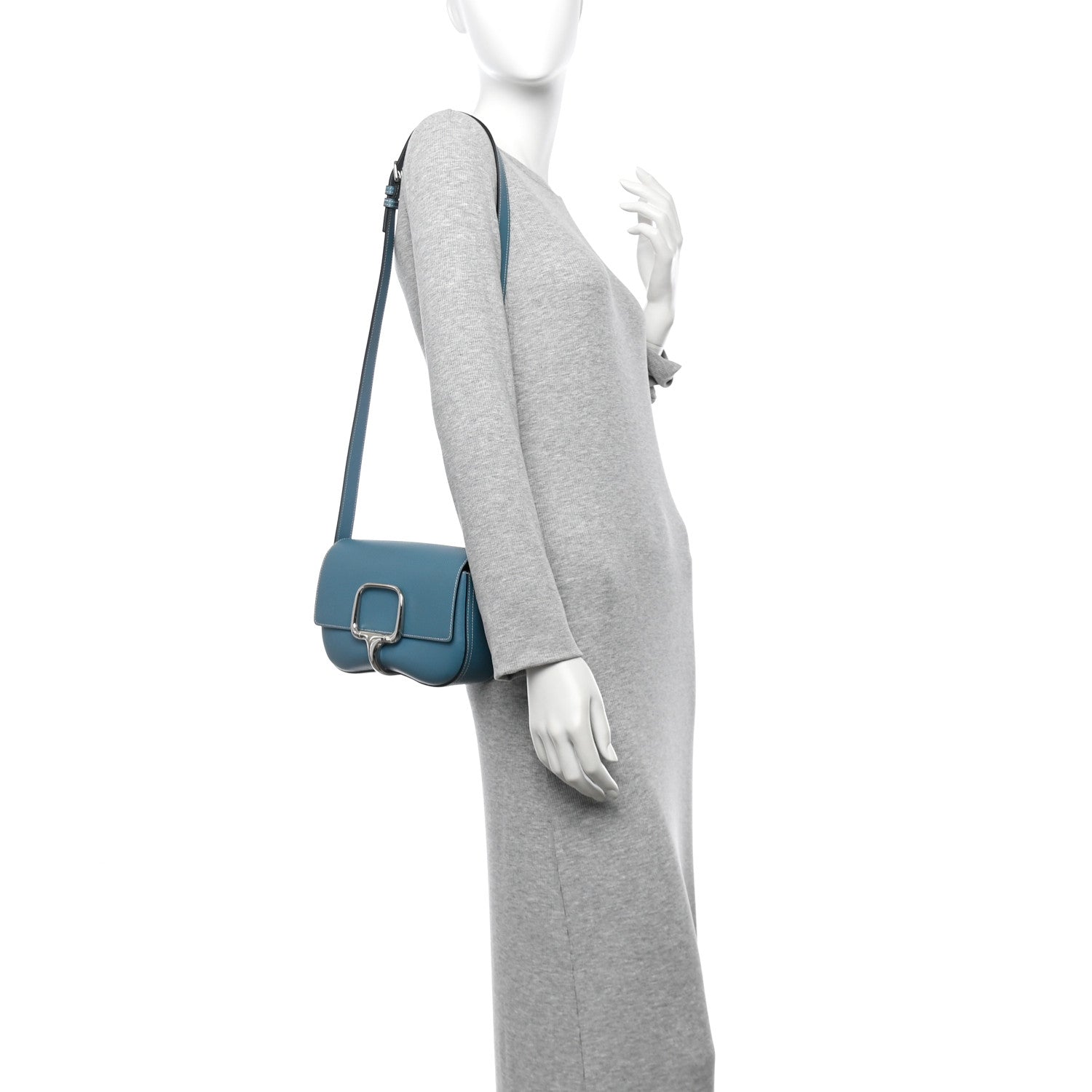 Hermes Epsom Della Cavalleria Elan New Blue Jean 2 of 13