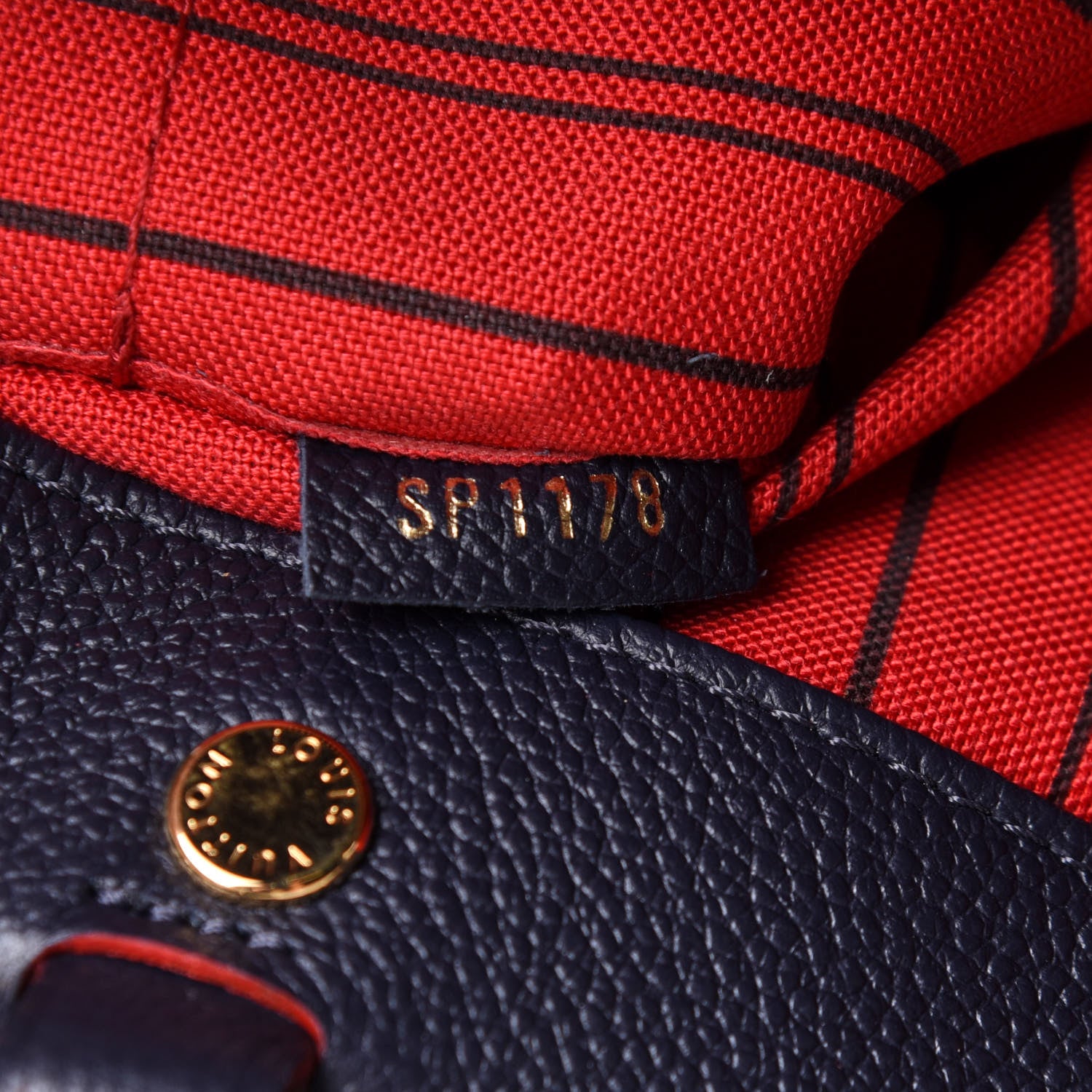 Louis Vuitton Empreinte Montaigne MM Marine Rouge 15 of 32