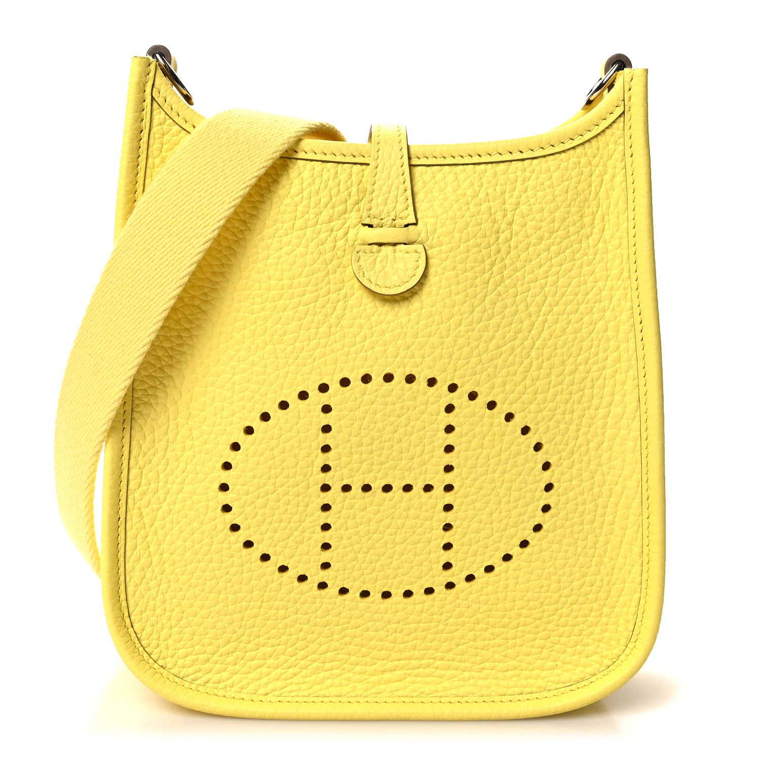 Hermes Taurillon Clemence Evelyne TPM Limoncello 1 of 11