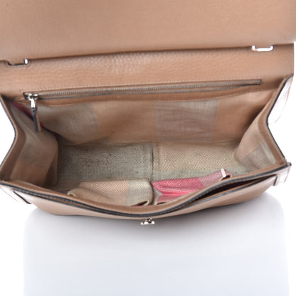 Gucci Cellarius Calfskin Medium Bamboo Daily Flap Shoulder Bag Camelia 5 of 18
