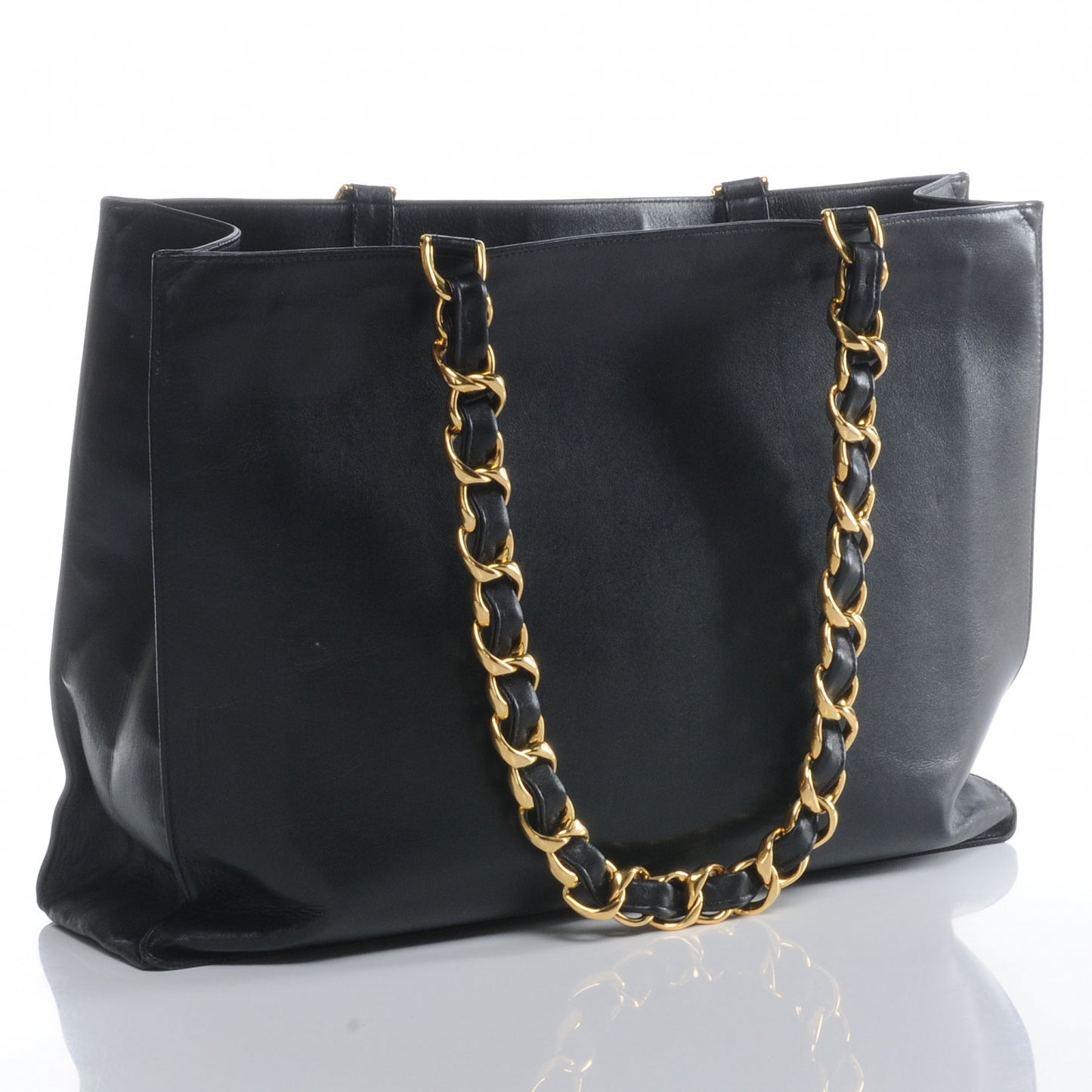 Lambskin Jumbo Shoulder Bag Black