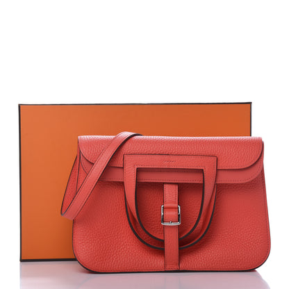 Hermes Taurillon Clemence Halzan 25 Rose Texas 17 of 17
