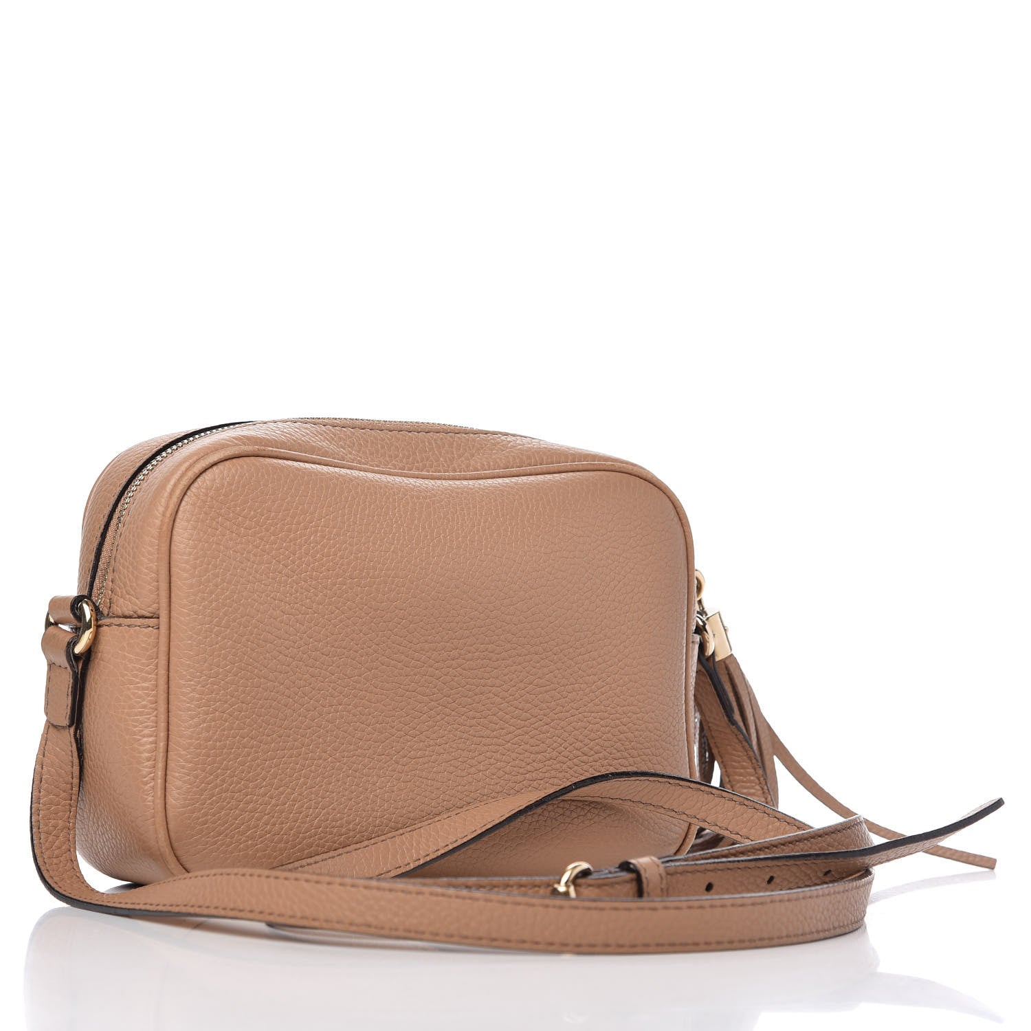 Gucci Pebbled Calfskin Small Soho Disco Bag Rose Beige 3 of 10