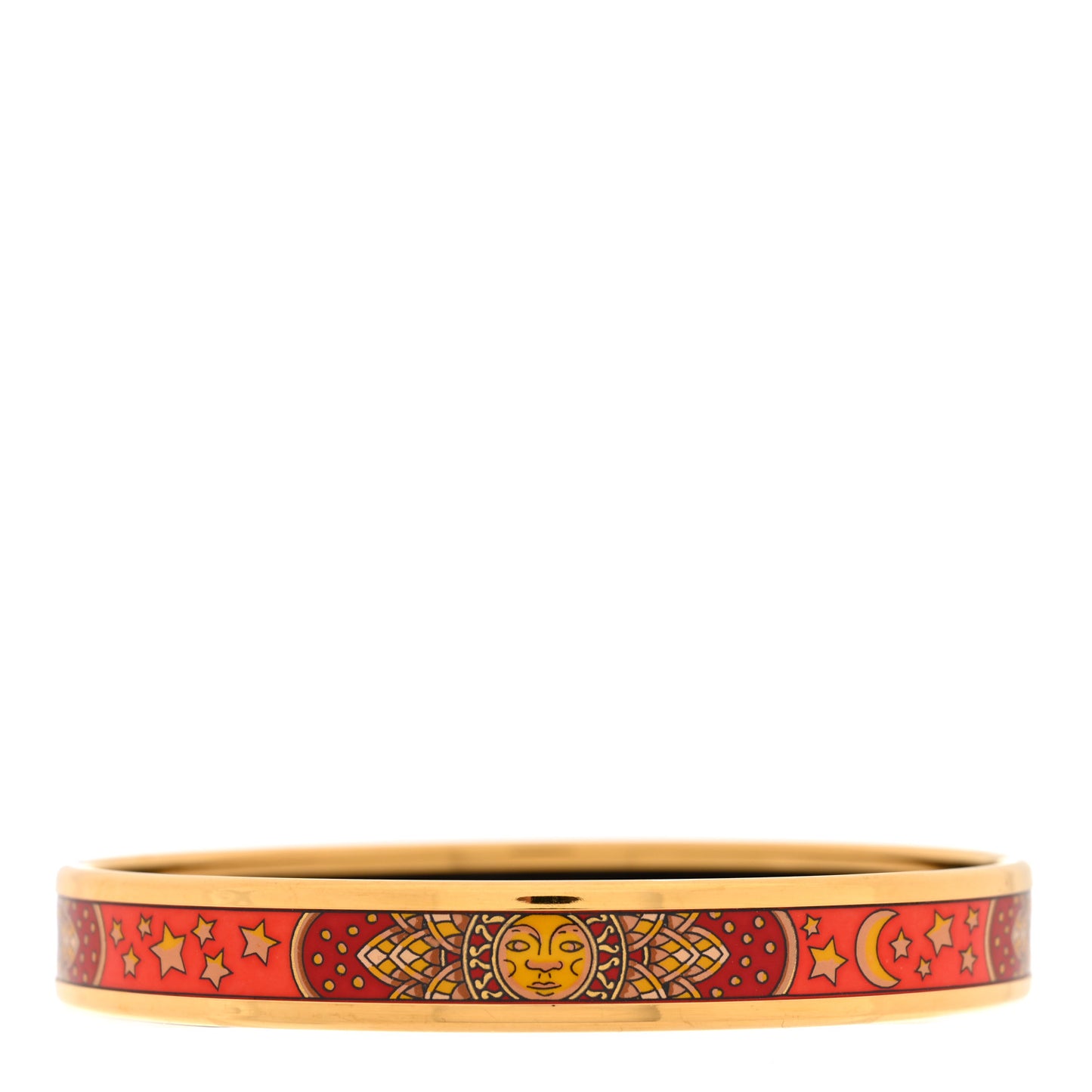 Enamel Printed Narrow Sun Moon Bracelet 65