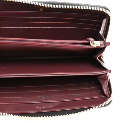 Chanel Aged Calfskin Quilted Lucky Charms 2.55 Reissue Zip Around Wallet Black 5 of 8