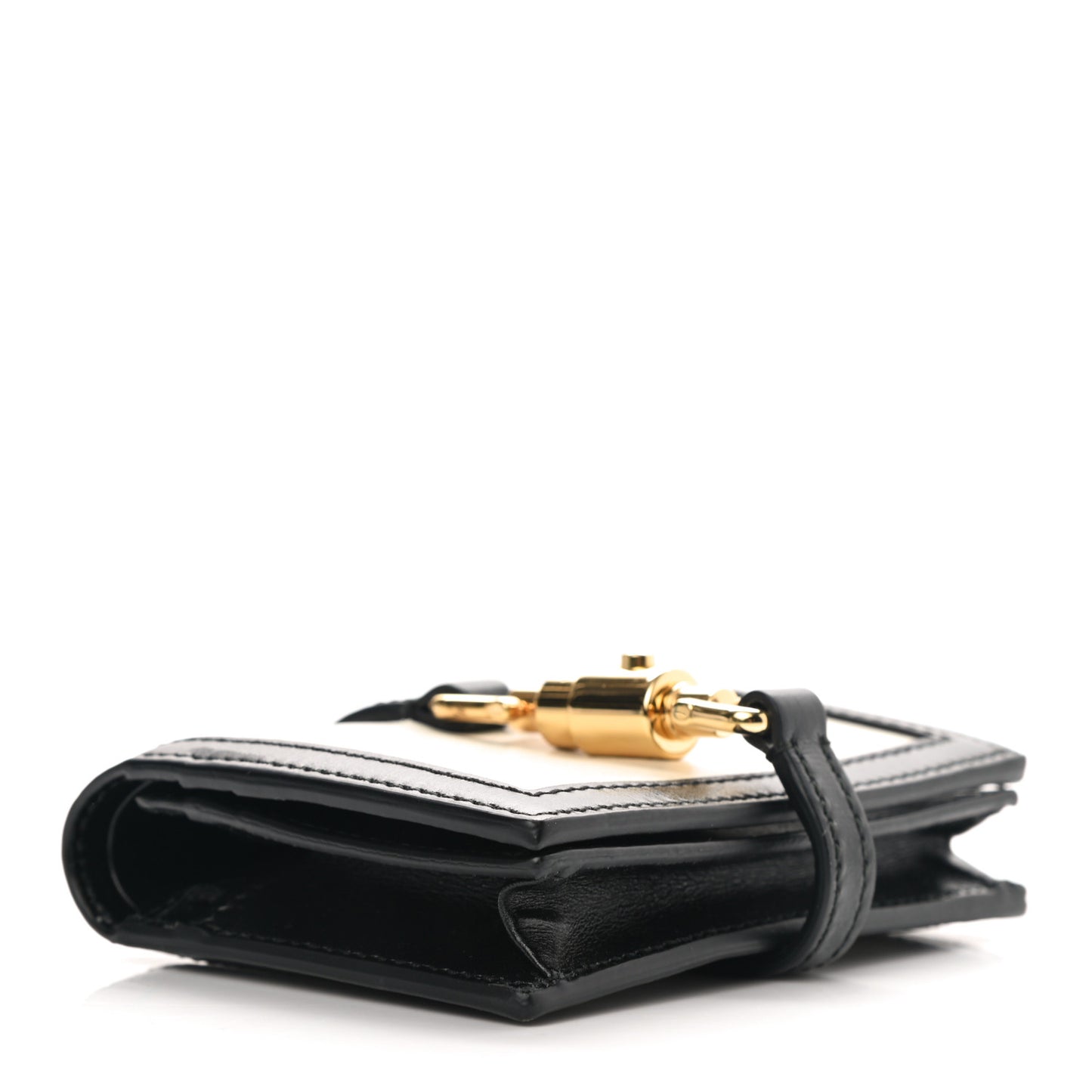 Calfskin Bi-Color Jackie 1961 Card Case Mystic White Black