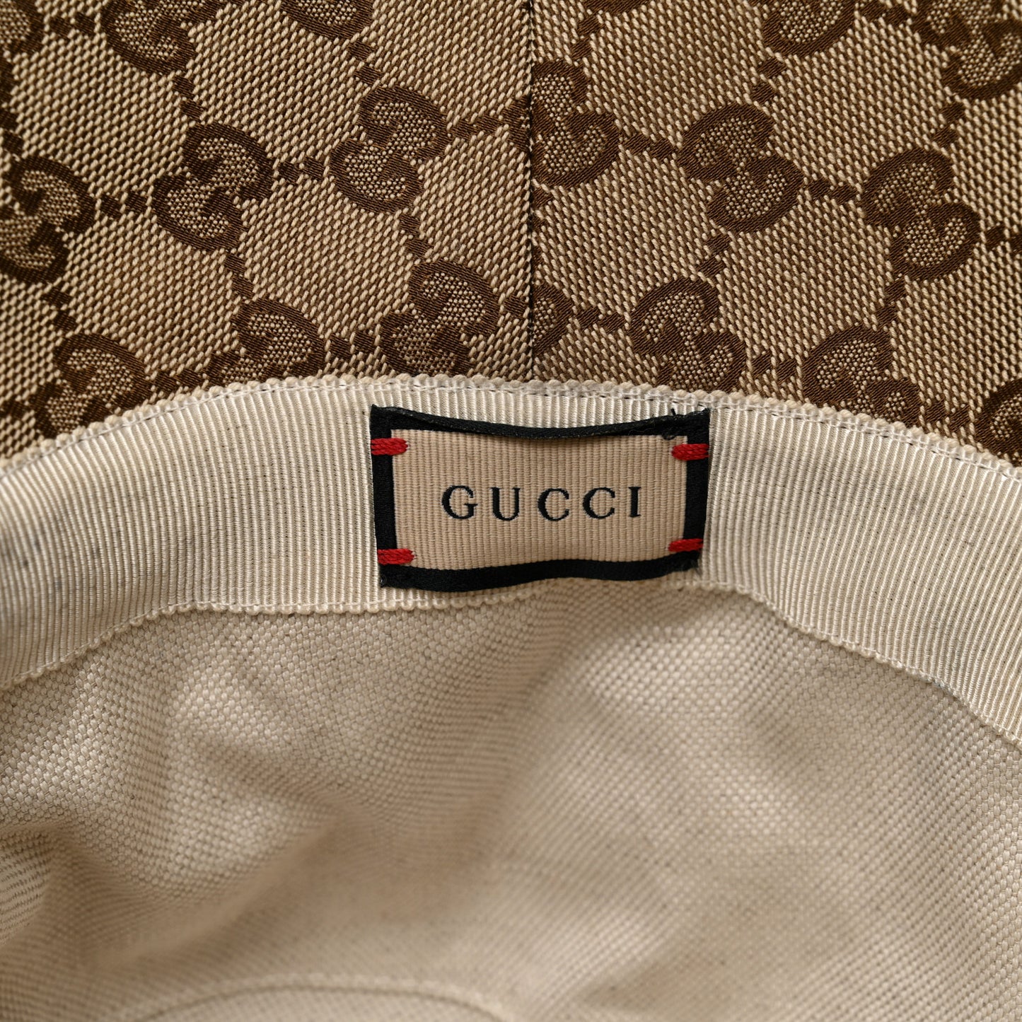 Monogram Wide Brim Hat L Beige