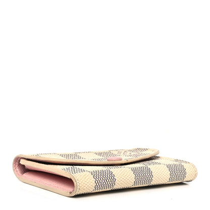 Louis Vuitton Damier Azur Rosalie Coin Purse Rose Ballerine 4 of 8