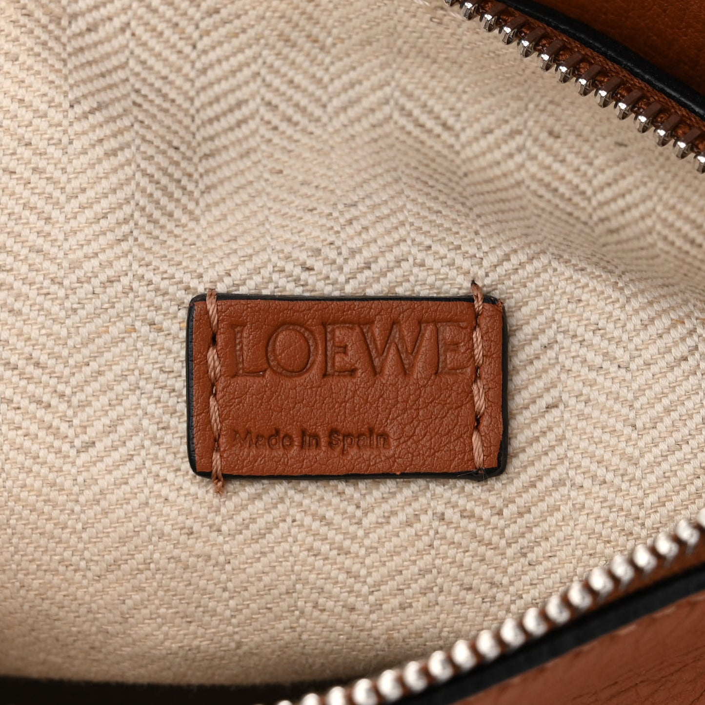 Calfskin Mini Puzzle Bag Tan